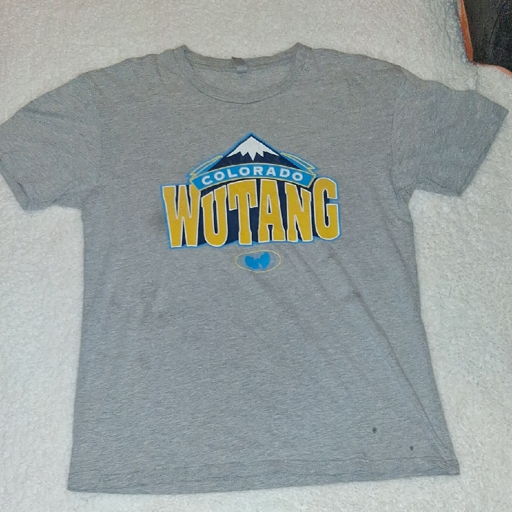 Colorafo WU-TANG VERY RARE "Wu-tang Denver 36"  Size M. Grey S/S Tee Shirt